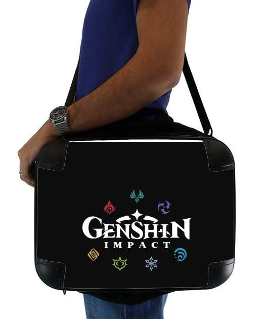sacoche ordinateur Genshin impact elements