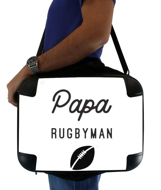 sacoche ordinateur Papa Rugbyman