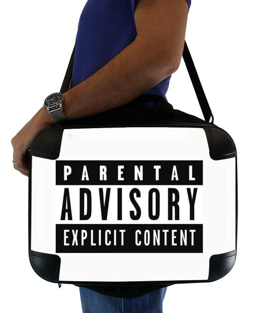 sacoche ordinateur Parental Advisory Explicit Content