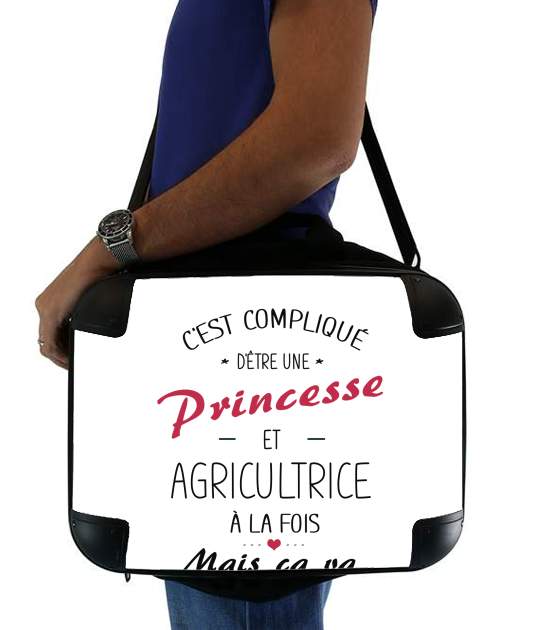 sacoche ordinateur Princesse et agricultrice