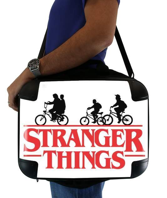 sacoche ordinateur Stranger Things by bike