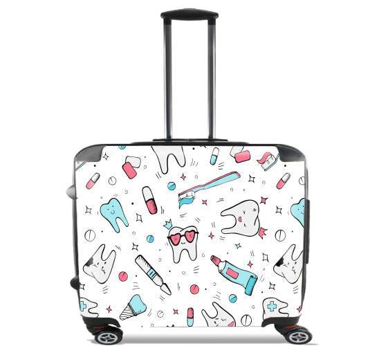 Wheeled Seamless dental pattern with teeth toothpaste 