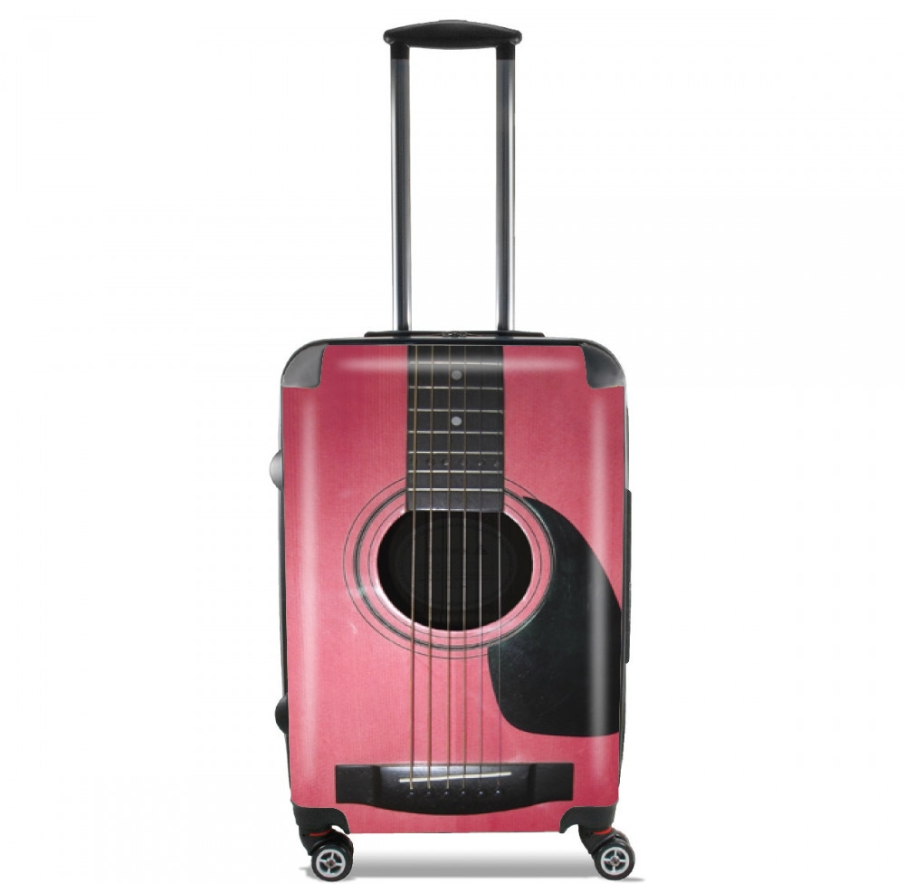 Valigia chitarra rosa 