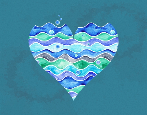 coque A Sea of Love (blue)