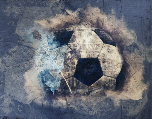 coque Abstract Blue Grunge Soccer