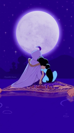 coque Aladdin x Jasmine Rêve bleu One Love One Life