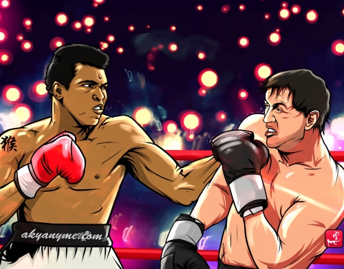 coque Ali vs Rocky