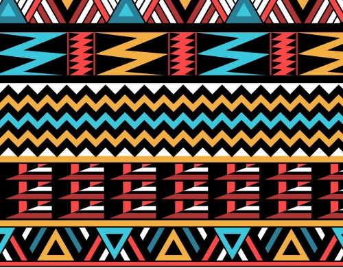 coque aztec pattern red Tribal