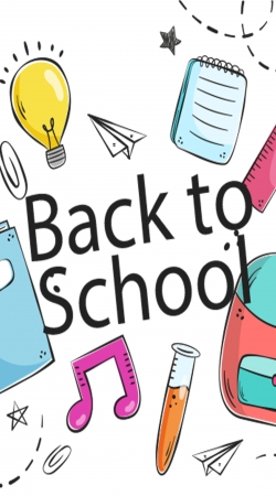 coque Back to school background drawing