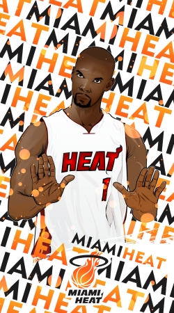 coque Basketball Stars: Chris Bosh - Miami Heat