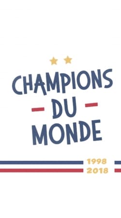 coque Champion du monde 2018 Supporter France
