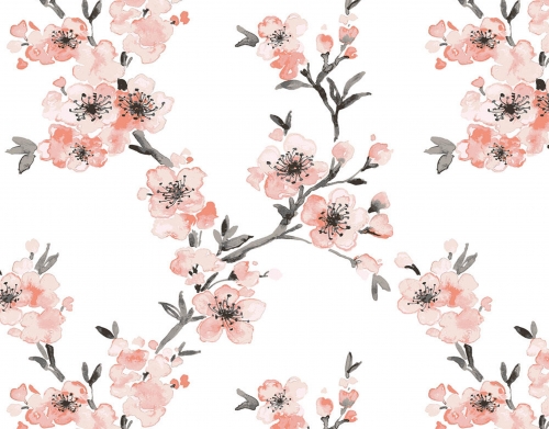 coque Cherry Blossom Aquarel Flower