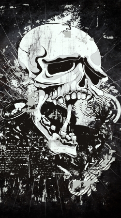 coque Dark Gothic Skull