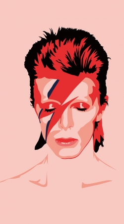 coque David Bowie Minimalist Art