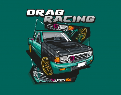 coque Drag Racing Car