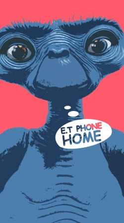 coque E.t phone home