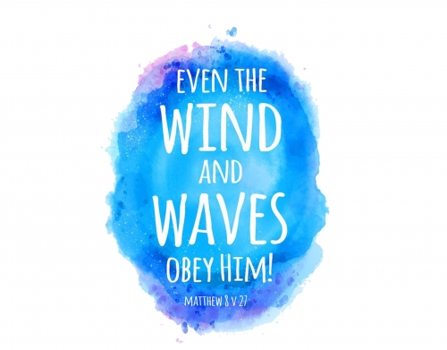 coque Chrétienne - Even the wind and waves Obey him Matthew 8v27