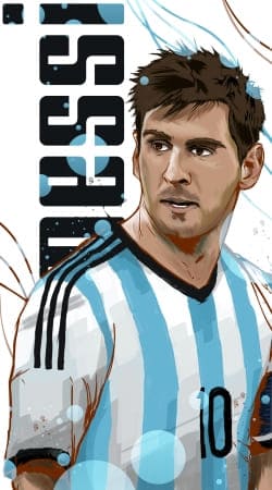 coque Lionel Messi - Argentine