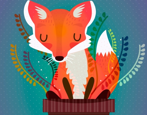 coque Fox in the pot
