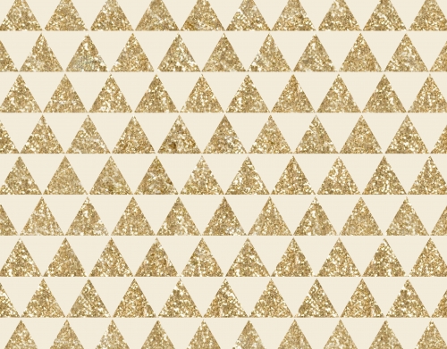 coque Glitter Triangles in Gold