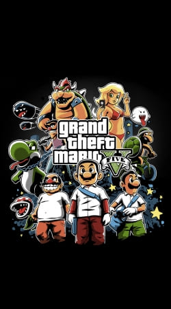 coque Grand Theft Mario