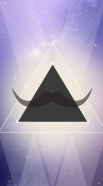 coque Hipster Triangle Moustache