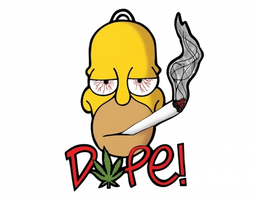 coque Homer Dope Weed Smoking Cannabis