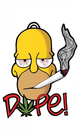 coque Homer Dope Weed Smoking Cannabis