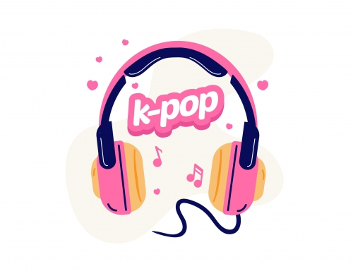 coque I Love Kpop Headphone