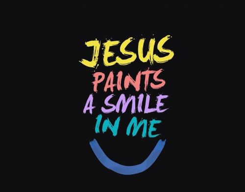 coque Jesus paints a smile in me Bible