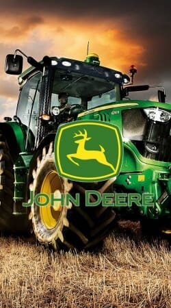 coque John Deer Tracteur vert