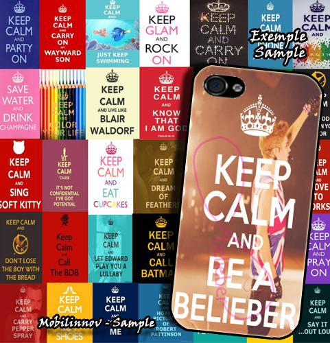 coque Keep Calm And Be a Belieber