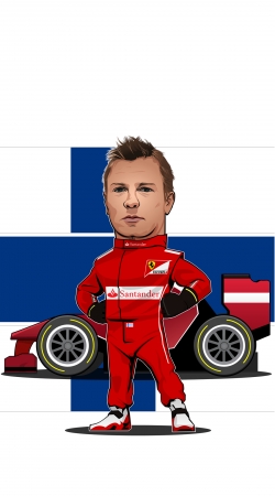 coque MiniRacers: Kimi Raikkonen - Ferrari Team F1
