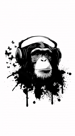 coque Monkey Business - White