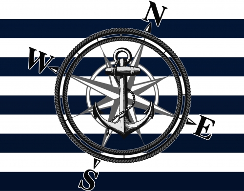 coque Navy Striped Nautica