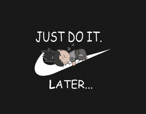 coque Nike Parody Just do it Later X Shikamaru