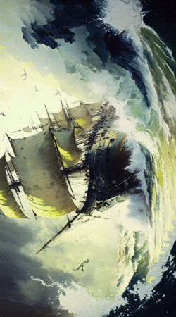 coque Ocean Ship Painting