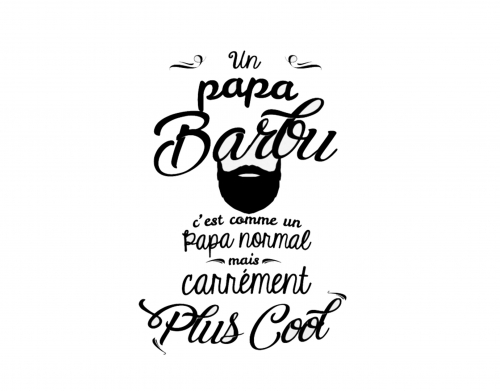 coque Papa Barbu comme un papa normal mais plus cool