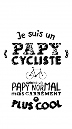 coque Papy cycliste