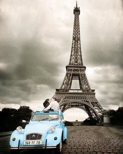 coque Romance à Paris sous la Tour Eiffel