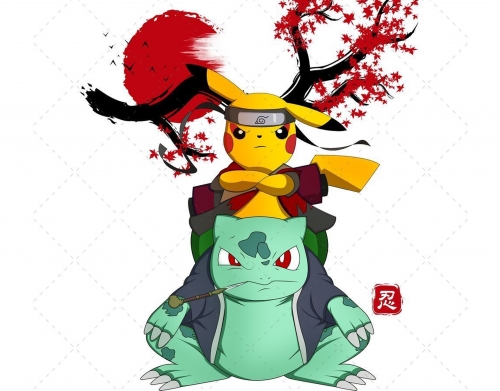 coque Pikachu Bulbasaur Naruto