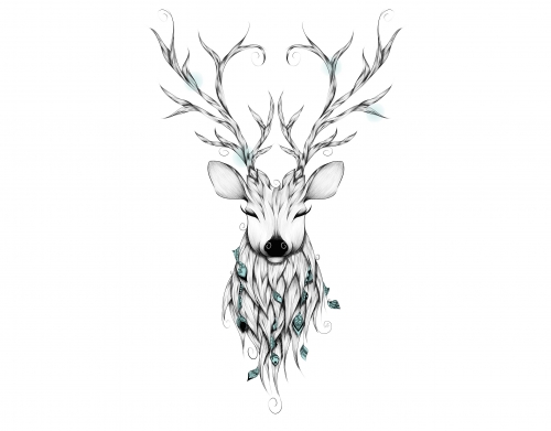coque Poetic Deer