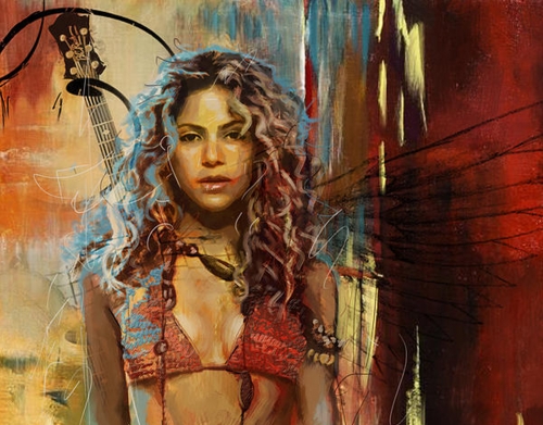 coque Shakira Painting