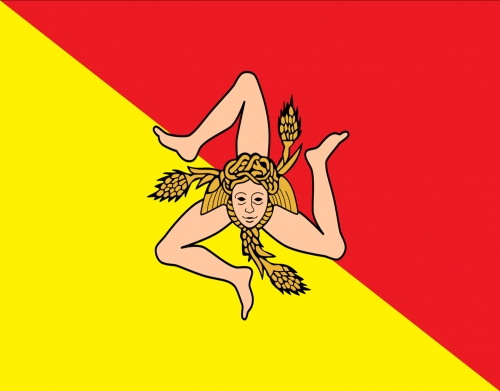 coque Sicile Flag