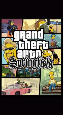 coque Simpsons Springfield Feat GTA