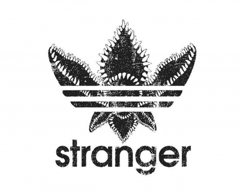 coque Stranger Things Demogorgon Monstre Parodie Adidas Logo Serie TV
