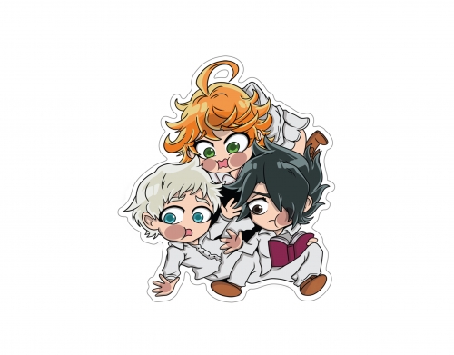 coque The Promised Neverland - Emma, Ray, Norman Chibi