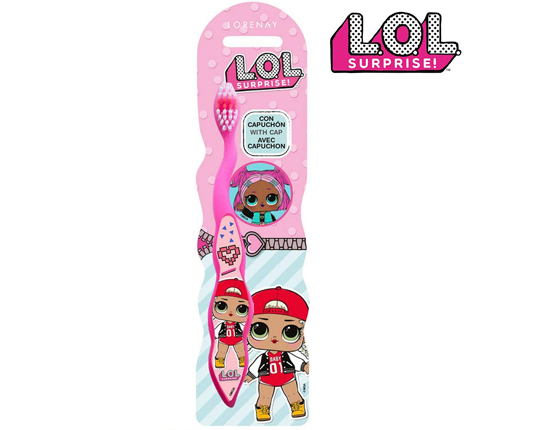 acheter Brosse à dent LOL Surprise Brush enfant manuel rose avec capuchon 15cm