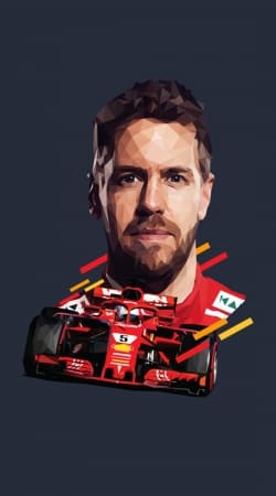 coque Vettel Formula One Driver