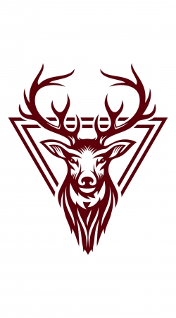coque Vintage deer hunter logo